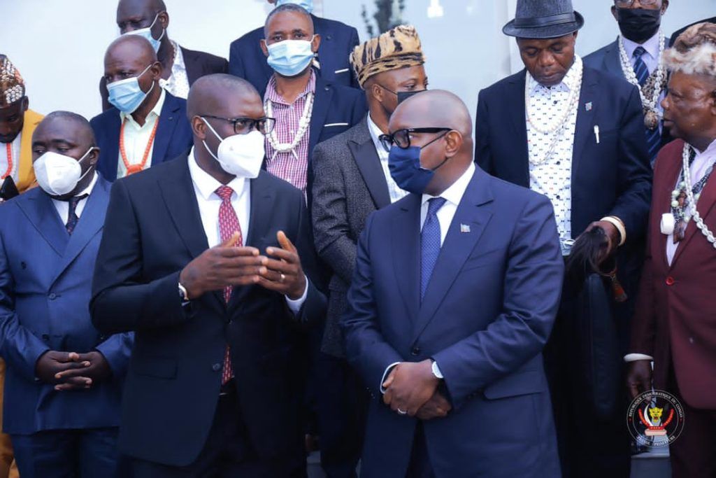 Echange entre le Premier ministre Sama Lukonde et la délégation des Notables Hauts-Katangais à Kinshasa.