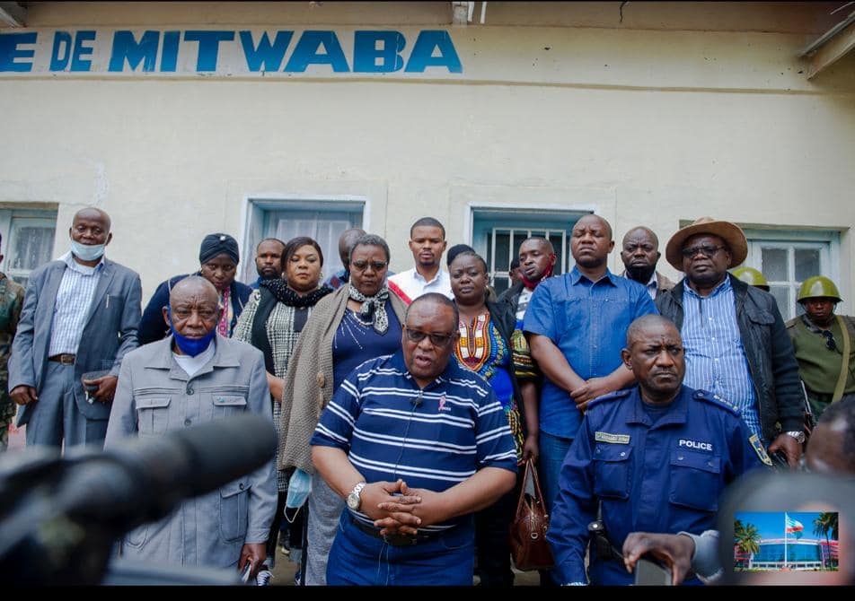 Mission de travail du ministre provincial de l'intérieur et sécurité à Mitwaba