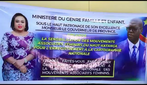Gisèle Gungua Sangua, Ministre Provinciale du Genre appelle les leaders féminins à s’enregistrer à la cartographie nationale de leurs mouvements associatifs