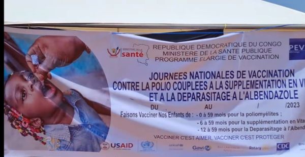 Haut- Katanga : Le Ministre provincial de la santé lance les Journées Nationales  de vaccination contre la poliomyélite couplée à la vitamine A et au déparasitage à l’albendazole