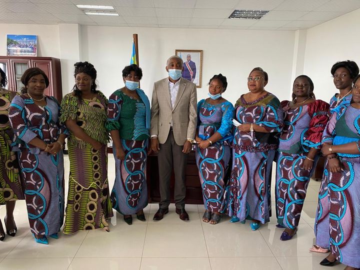 Entrevue entre le commissaire provincial de l'Environnement et le comité de la dynamique des femmes fonctionnaires de l'Administration Provinciale du Haut-Katanga