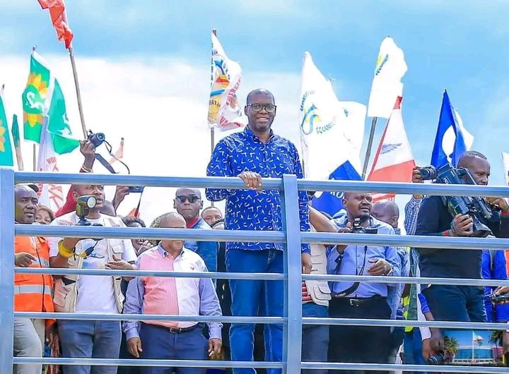 Likasi : Inauguration d’un pont sur la rivière Panda à Ditengwa