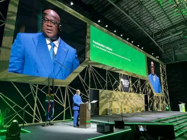 Prise de parole du Président Felix Tshisekedi au deuxième jour du Forum Indaba RSA 2023